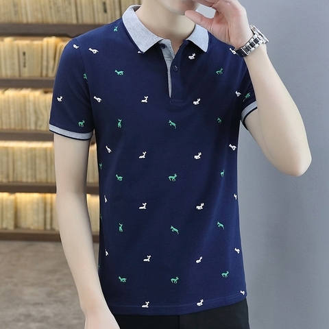 Fashion Slim Fit Flip Collar Harajuku Style T-shirt Top Clothes 2022 New Casual Short Sleeve Instagram Summer Dress