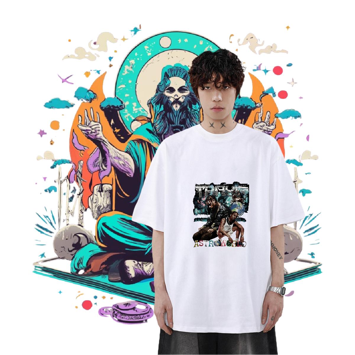 Fashion New Man T Shirts Plus Size Cartoon Mens Tshirts Street Casual Short sleeve Cotton Soft Brand Tees