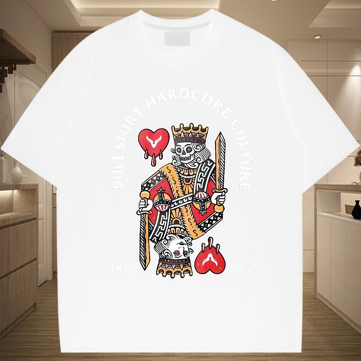 High Quality T Shirt For Man fashion 230g 100% Cotton Spring Summer 180g Cotton Men Tshirts Fashion Custom Cartoon Tees Shirts