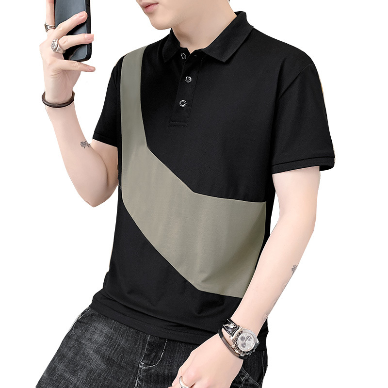 Summer short sleeved 2023 Youth Fashion Polo casual polo shirt T-shirt trendy men's clothing