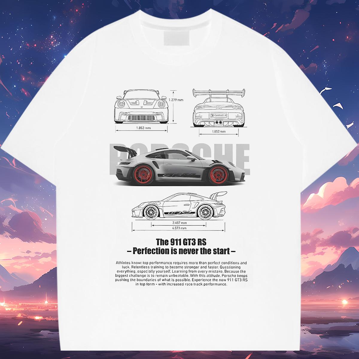 Classic Casual Man T Shirts fashion 100% Cotton 230g DIY Printed Tshirts Sports Casual Breathable Crew Neck Cool Top Tees