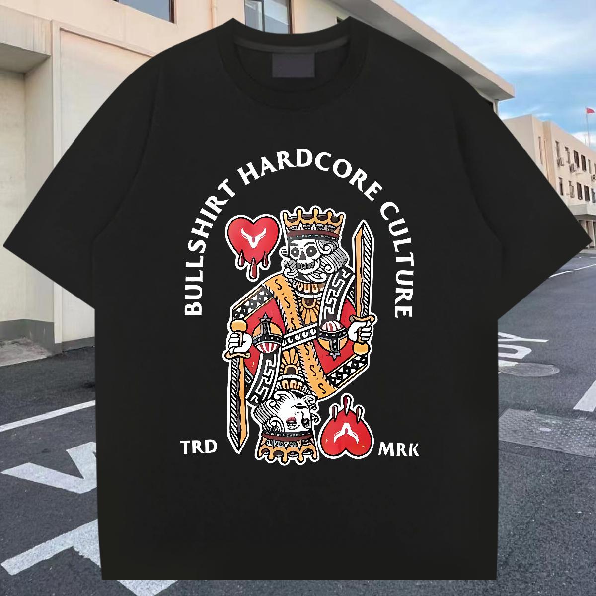 Wholesale T-Shirts fashion 230g 100% Cotton Beach Short Sleeve Cotton O-Neck Couples T Shirts Designer Black Oversized Tops Shirt