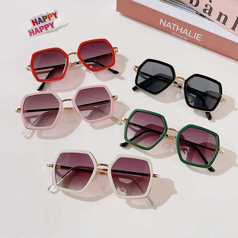 Sunglasses Baby Kids Cute Polygonal Bounding Alloy UV400 Sunglasses Boys Children Outdoor Sun Protection Sunglasses Girls Fashion Glasses