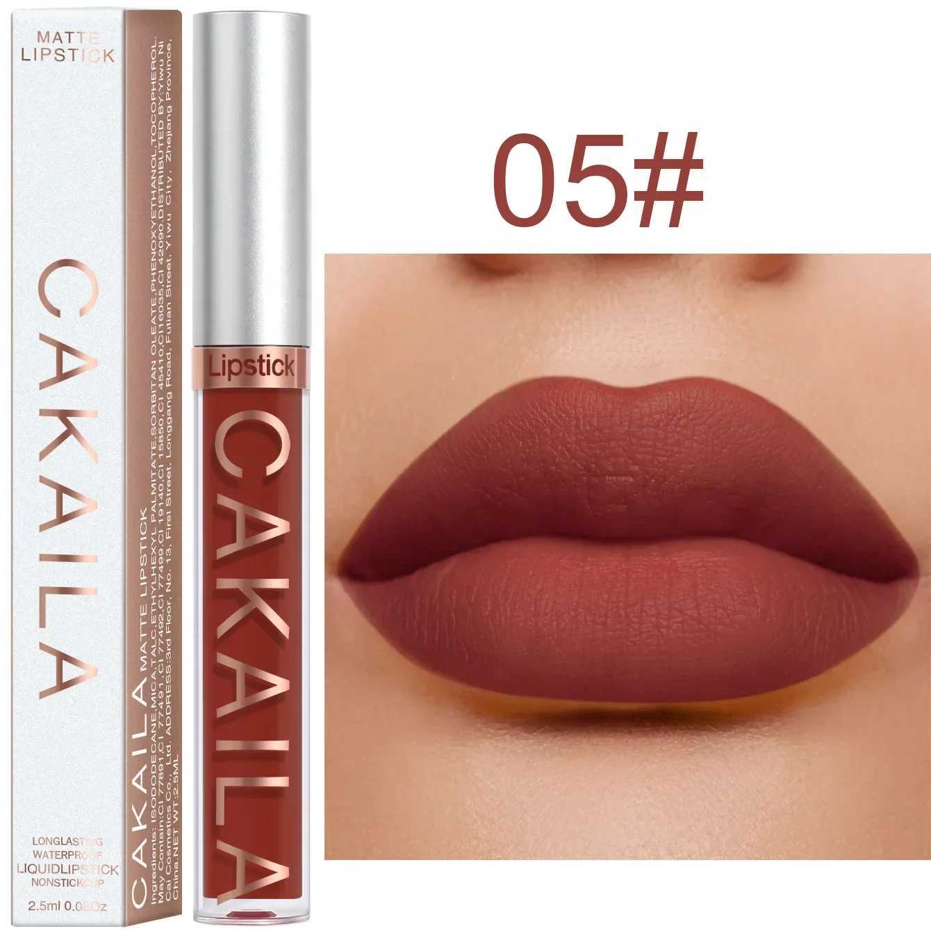 Matte pink velvet lipstick 18 color lipstick lasting unmarked red sexy waterproof liquid lipstick cosmetics W241101