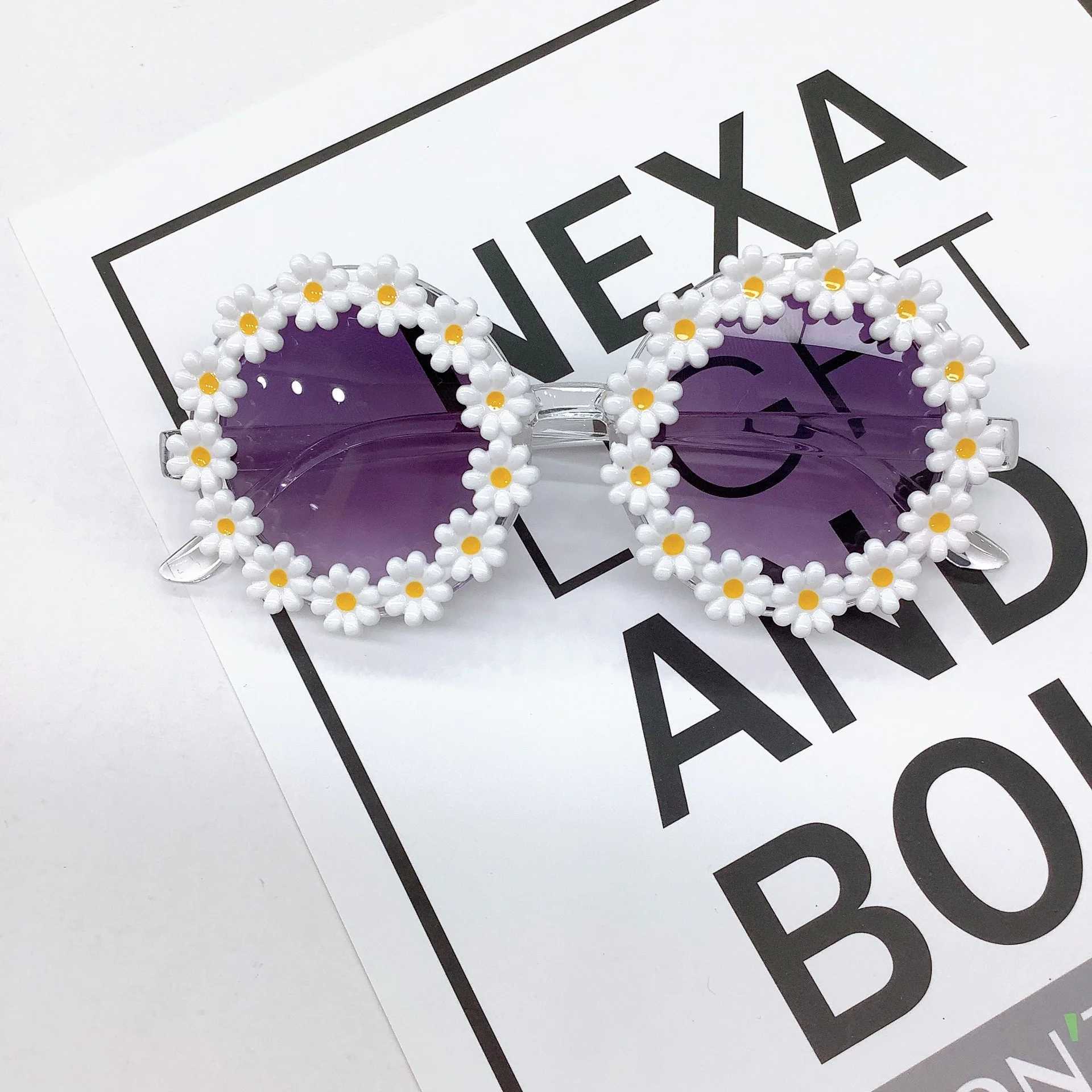 Sunglasses New Little Daisy Cute Childrens Sunglasses Net Red The same type of ins-style childrens sunglasses trend