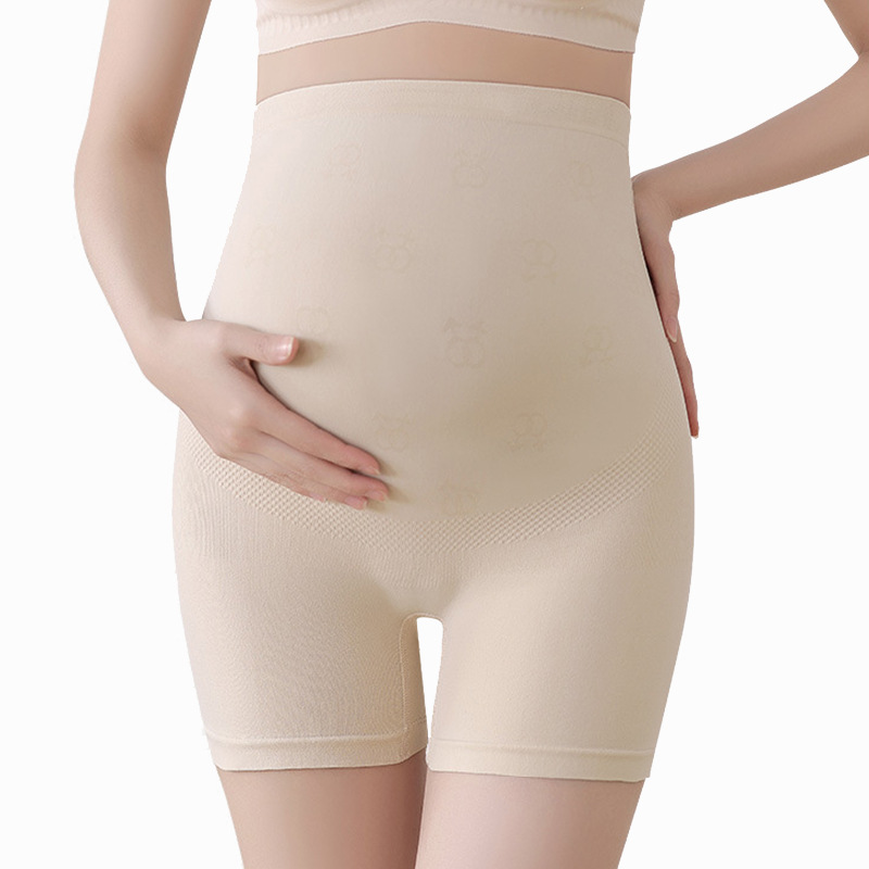 Summer pregnant women underwear with high waist and abdominal support breathable thin pregnancy safety pants for late pregnancy women's maternity