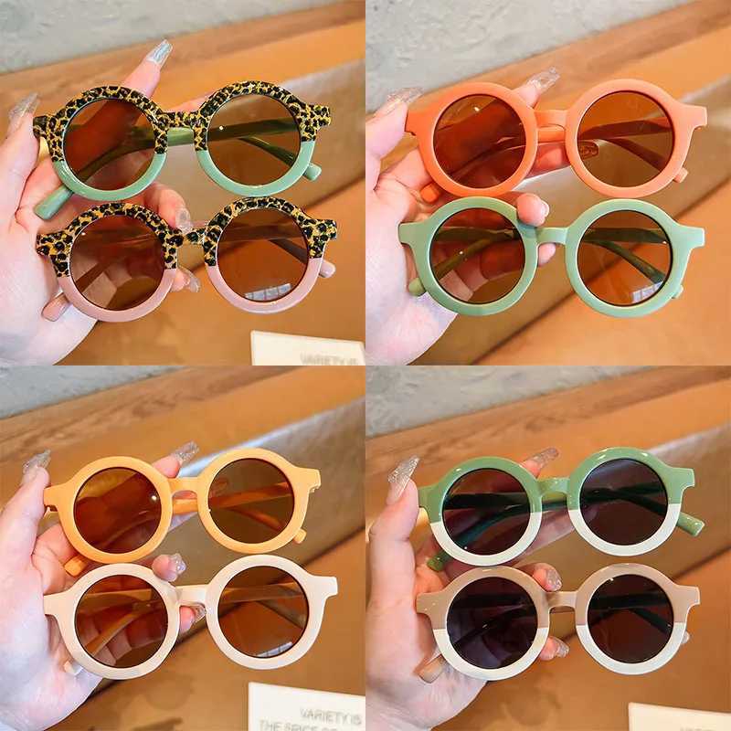 Sunglasses Baby Kids Cute Leopard Geometric Camouflage UV400 Sunglasses Children Personality Sun Protection Sunglasses Girls Boys Glasses