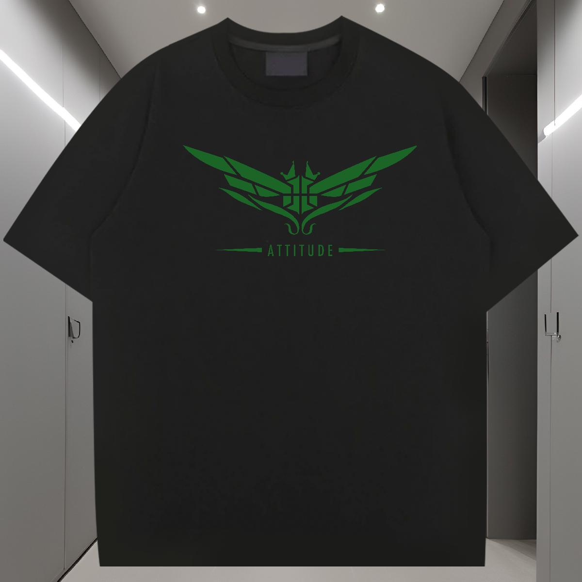 DIY T shirt Wing 100% Cotton 230g Custom Printing Mens Tshirts Hip Hop Street O-Neck Short Sleeve Cotton Designer Clothes