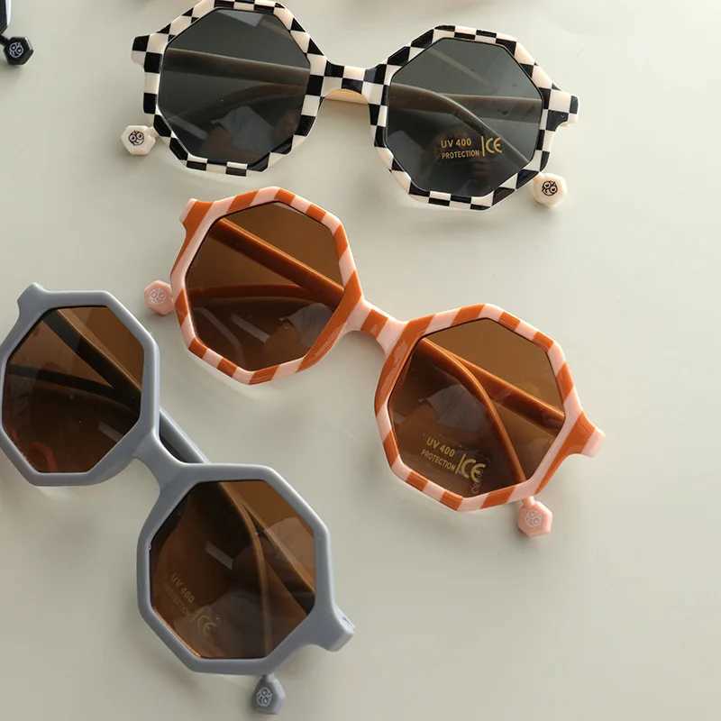 Sunglasses Childrens glasses Summer sunglasses Dark glasses Baby glasses Polygonal frame glasses