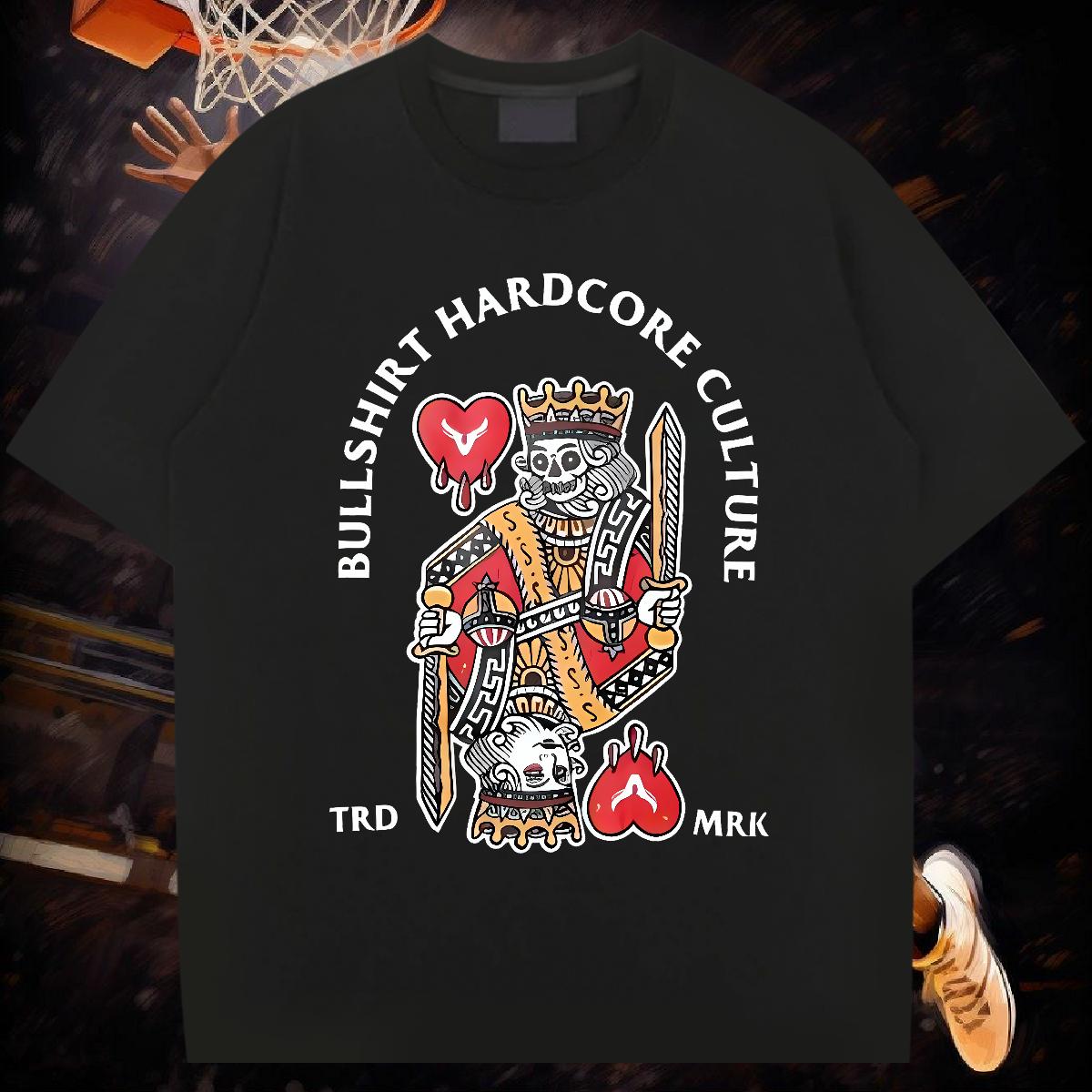 Classic Casual T-Shirts for Men fashion 230g 100% Cotton White Plus Size Street Wear Mens Tshirts Crew Neck Cotton Comfortable