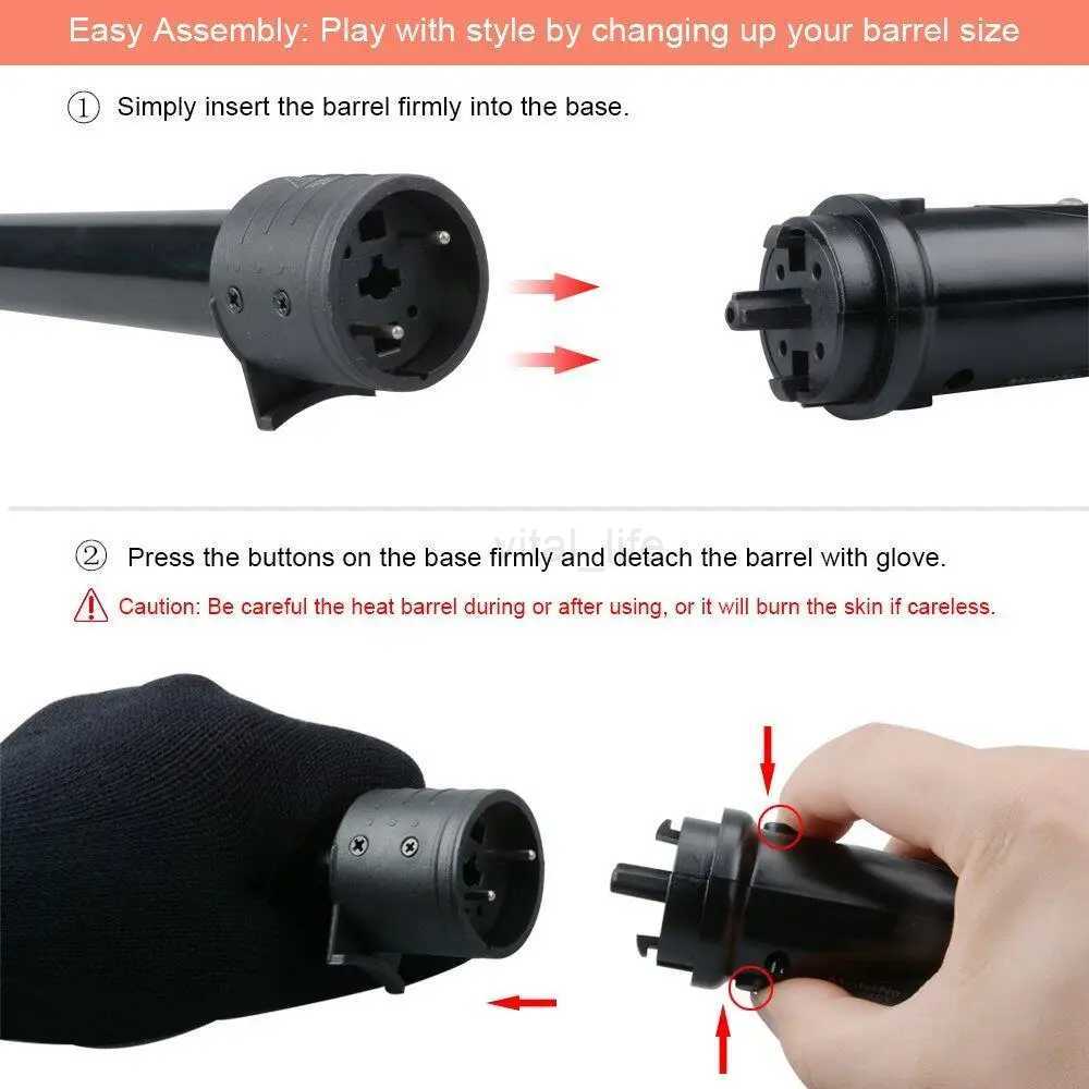 5 in 1 Hair Curling Iron Multifunctional barrel Rotating Professional salon Hair CurlerCL240716