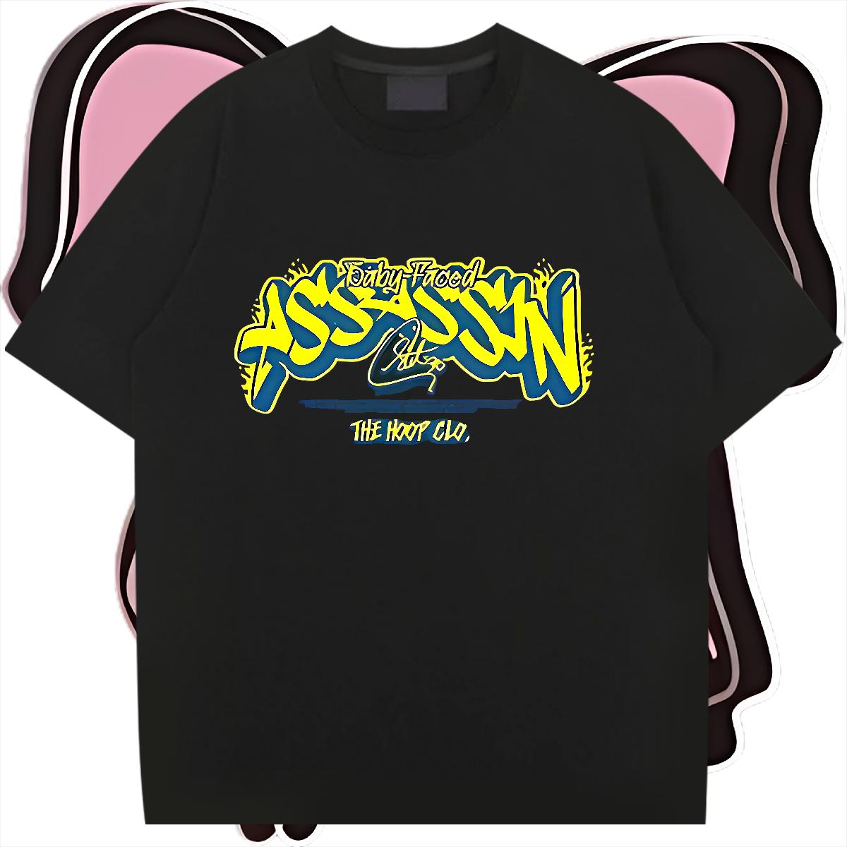 2024 T-Shirts DIY Street wear Hip Hop Men Tops Tees Cotton Breathable 5A