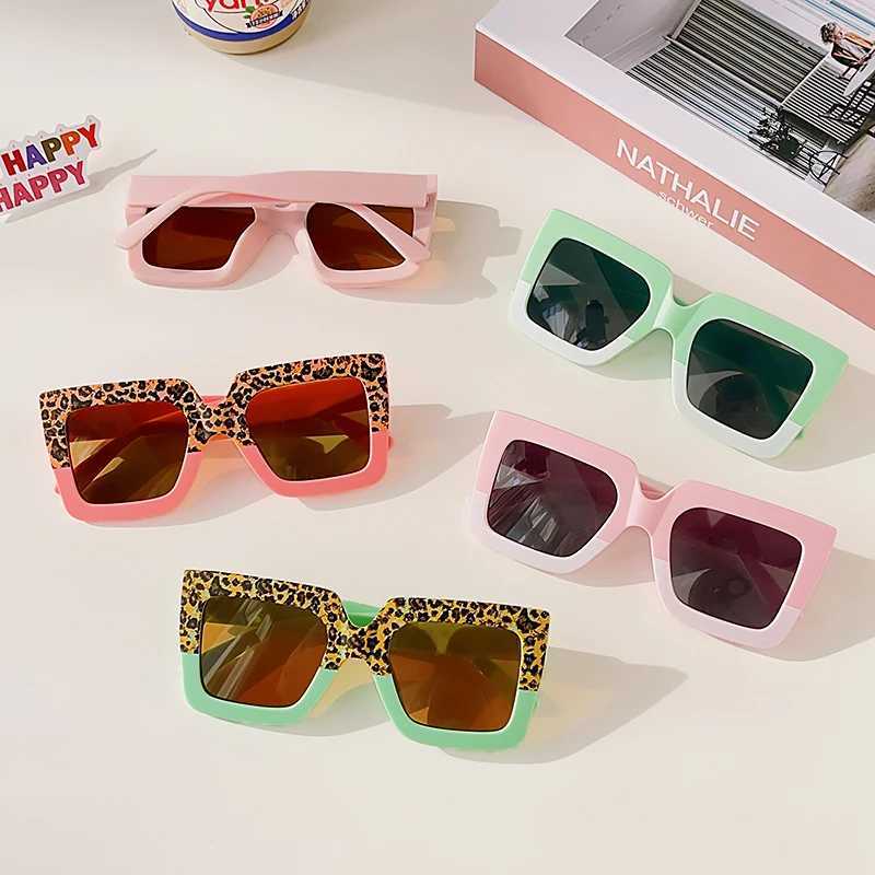 Sunglasses Baby Kids Cute Leopard Geometric Camouflage UV400 Sunglasses Children Personality Sun Protection Sunglasses Girls Boys Glasses
