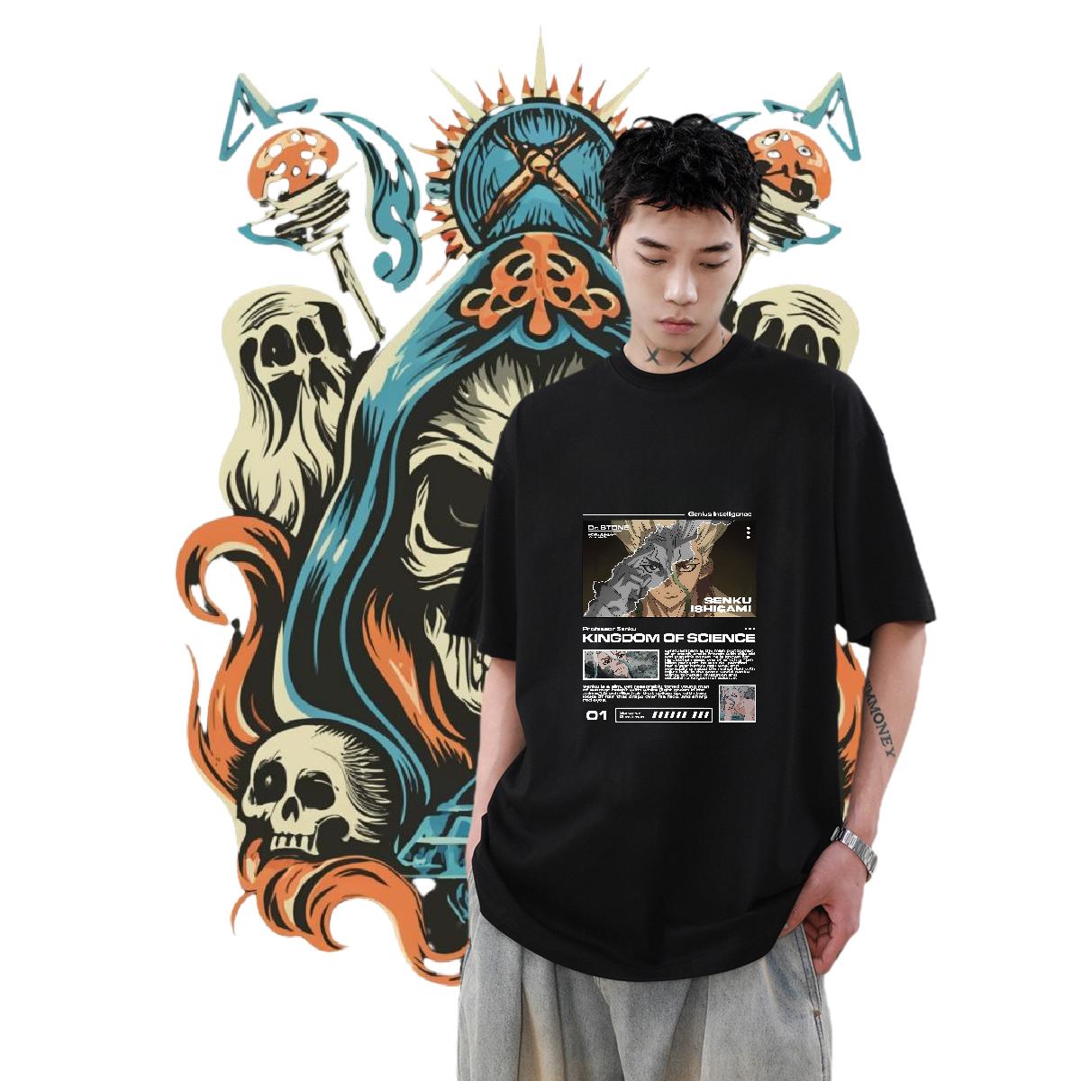 Comfortable T shirt Sports Casual Short Sleeve Cotton O-Neck Men Tshirts New Designer Anime Tops Tees