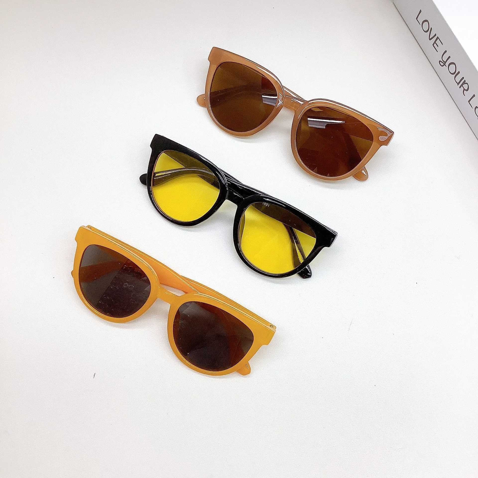 Sunglasses New Fashionable Childrens Sunglasses Fashion Baby Sunglasses Box UV Protection Glasses