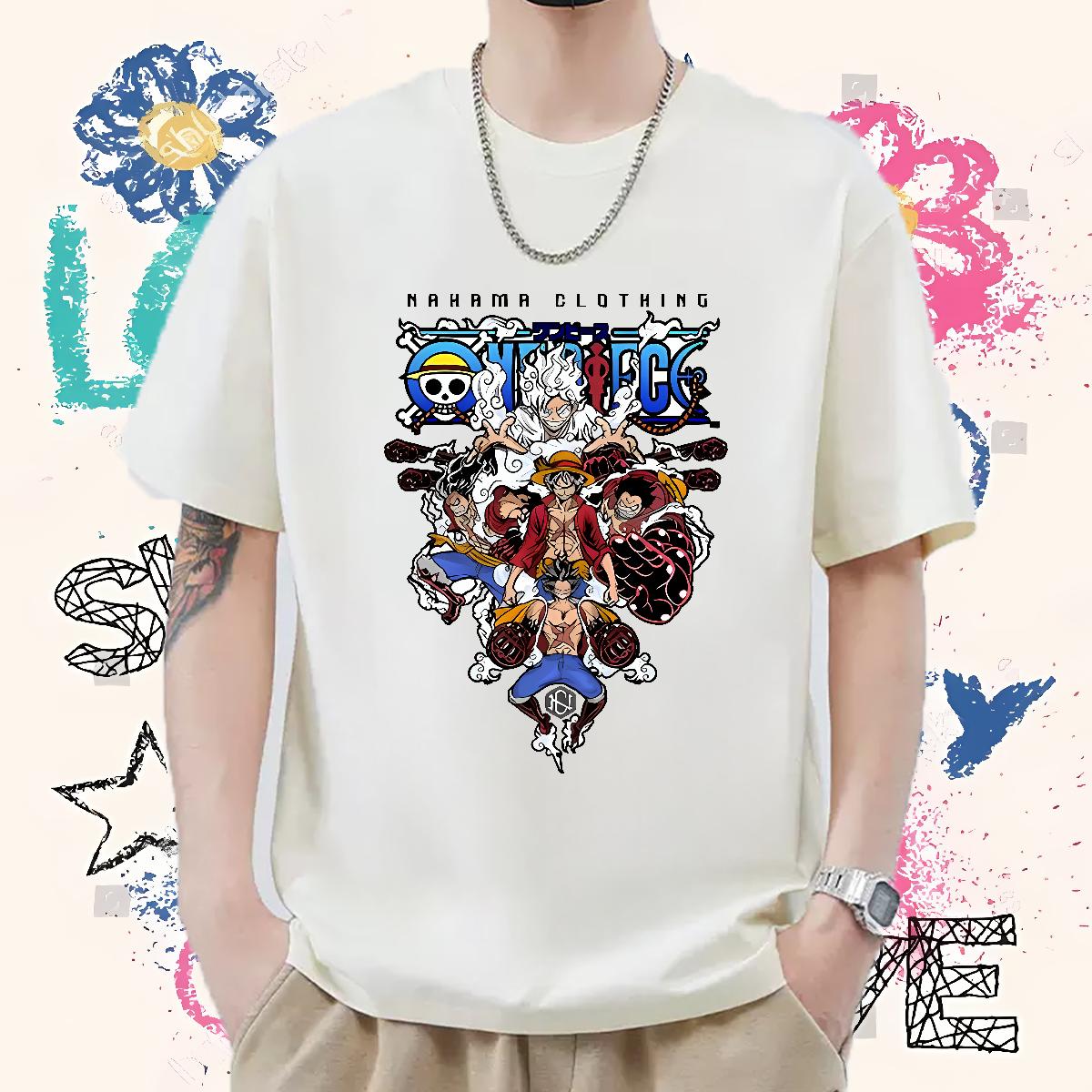 Soft Men Tshirts Crew Neck Cotton Casual Mens T Shirts Cartoon Printing S-3XL Casual New Tees