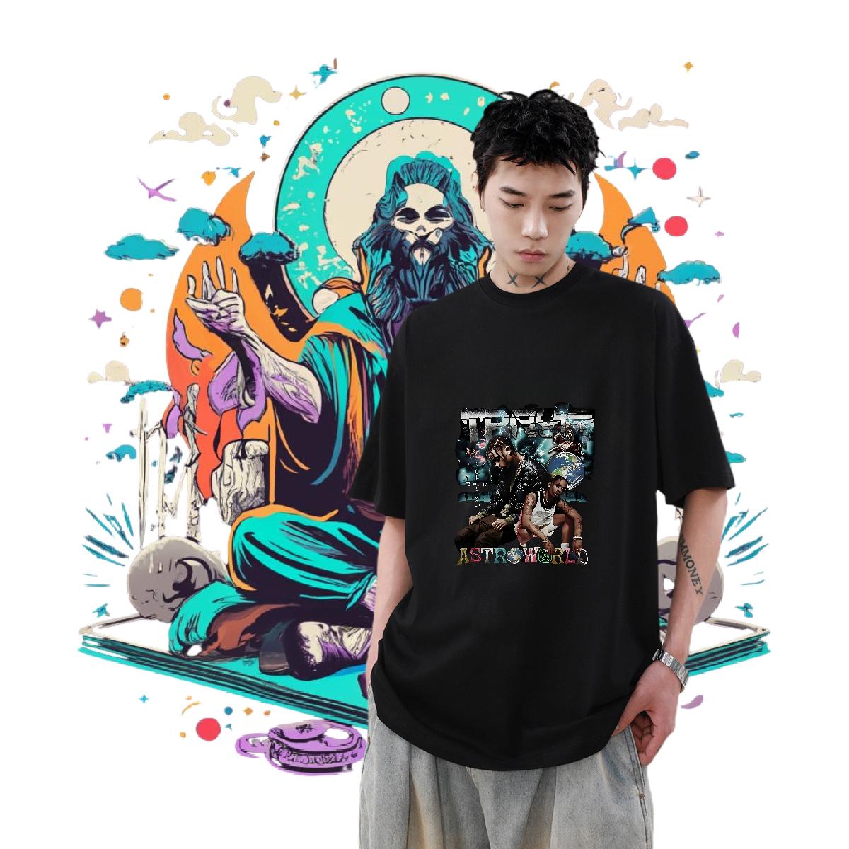 Fashion New Man T Shirts Plus Size Cartoon Mens Tshirts Street Casual Short sleeve Cotton Soft Brand Tees