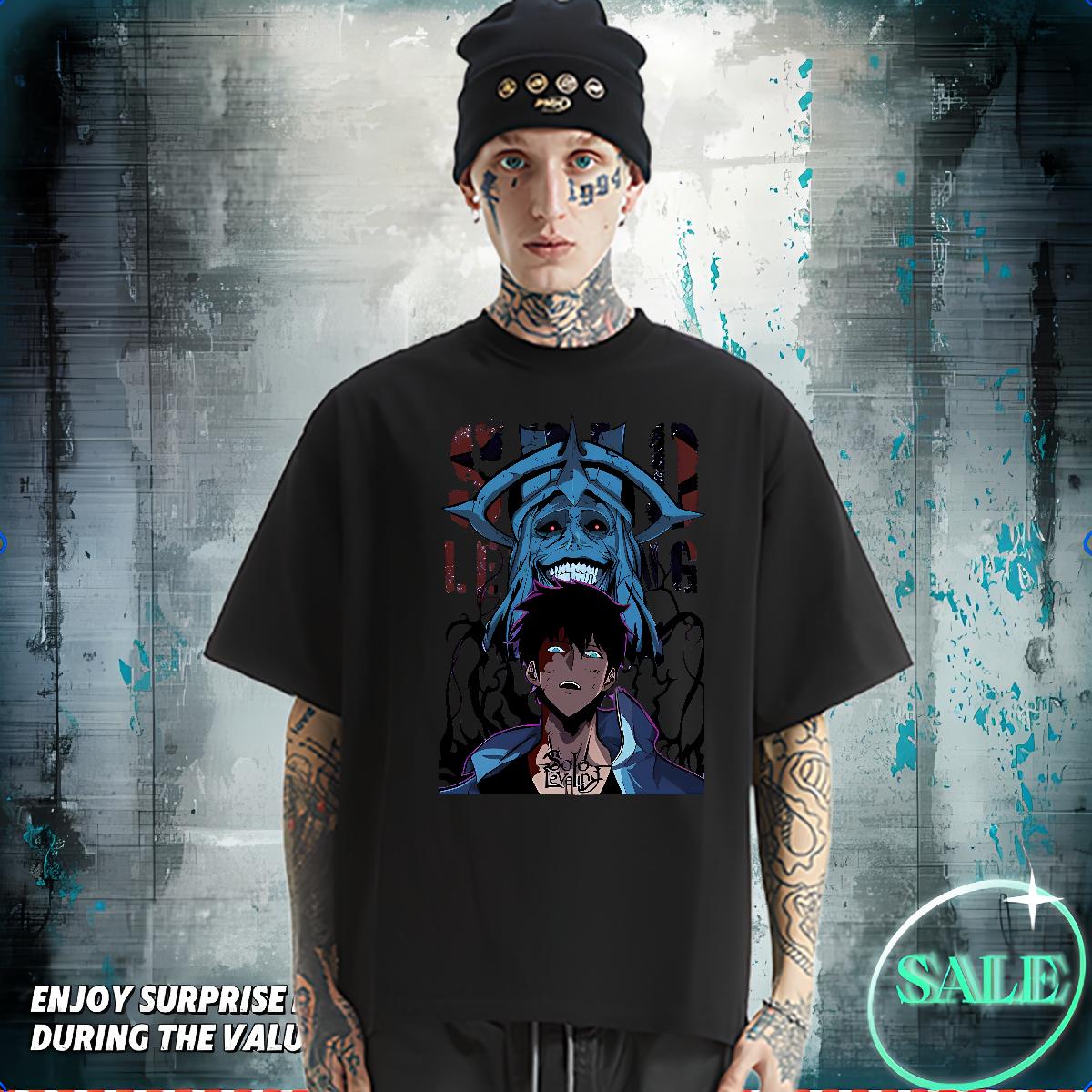 Fashion Man T Shirts fashion 100% Cotton 230g DIY Beach Men Tees Cotton Breathable Short Sleeve 5A