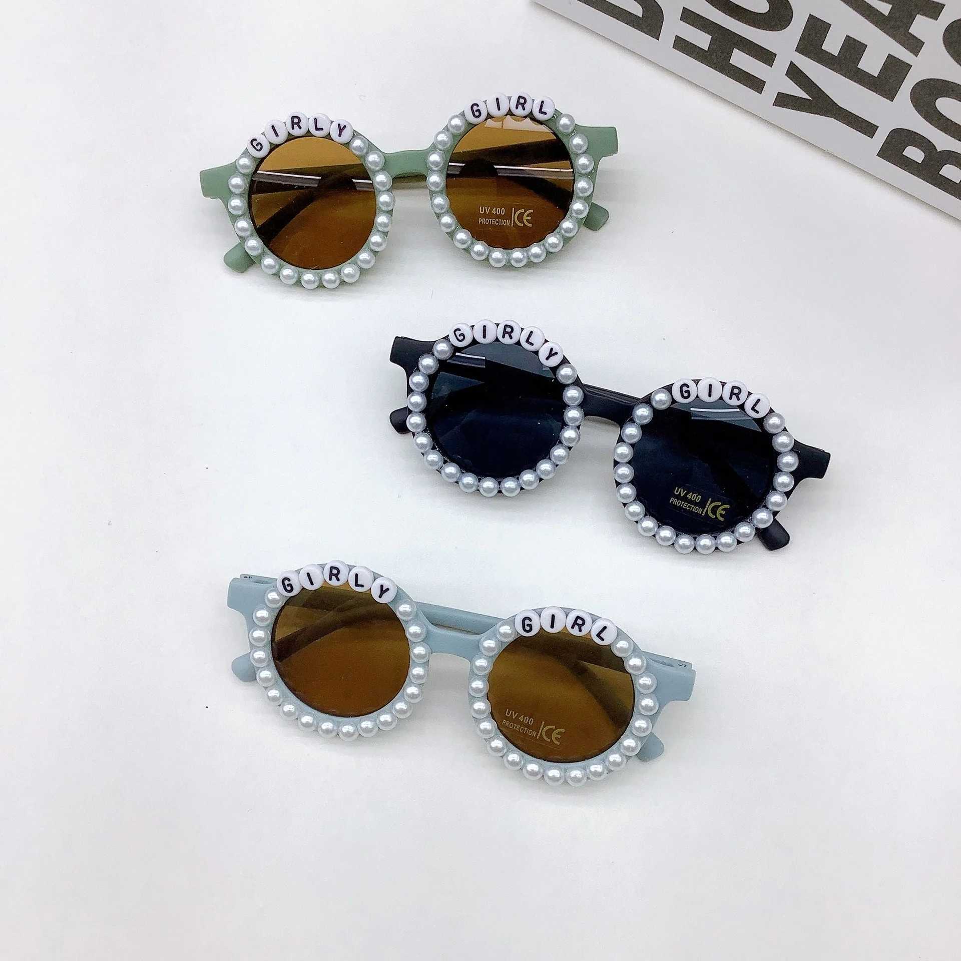 Sunglasses New fashionable DIY childrens sunglasses with concave shape baby sunglasses and UV resistant sun visors
