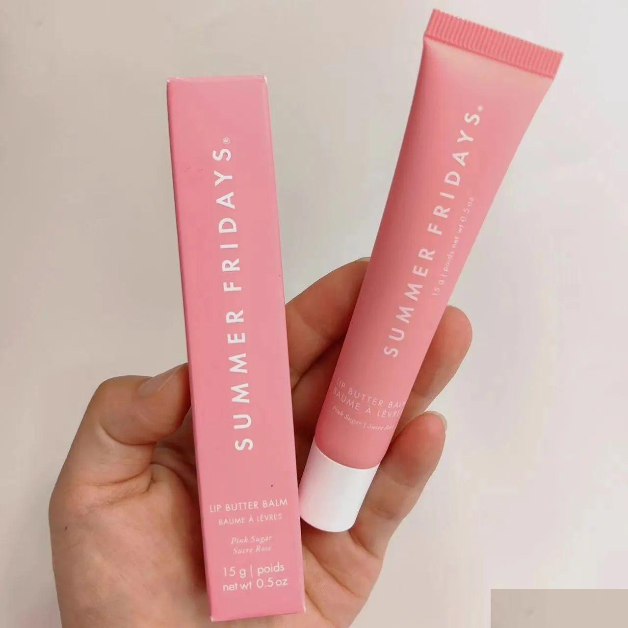 New Lip Balm Makeup Butter For Smooth And Soft Lips Pink Sugar Illa Beige Brown Sweet Mint Cherry Summers Fridays Top Drop Delivery Health Otmiw CL250
