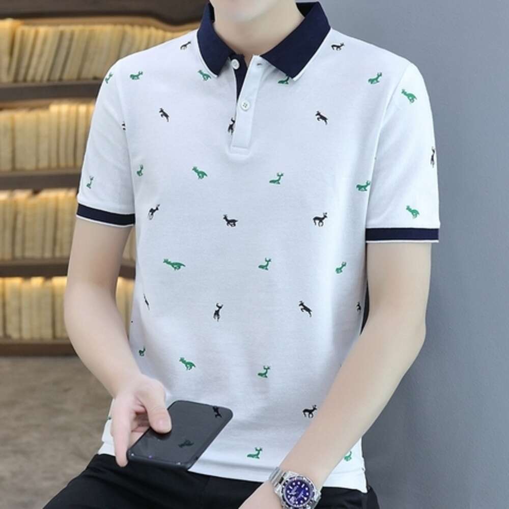 Fashion Slim Fit Flip Collar Harajuku Style T-shirt Top Clothes 2022 New Casual Short Sleeve Instagram Summer Dress