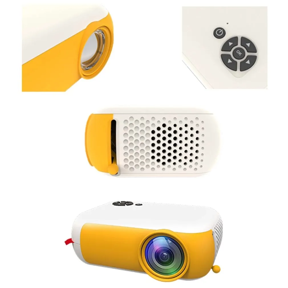 A10 480 360 Pixel Mini Beamer Support 1080P Portable USB Video Projector for Home Theater Kid Gift Cinema