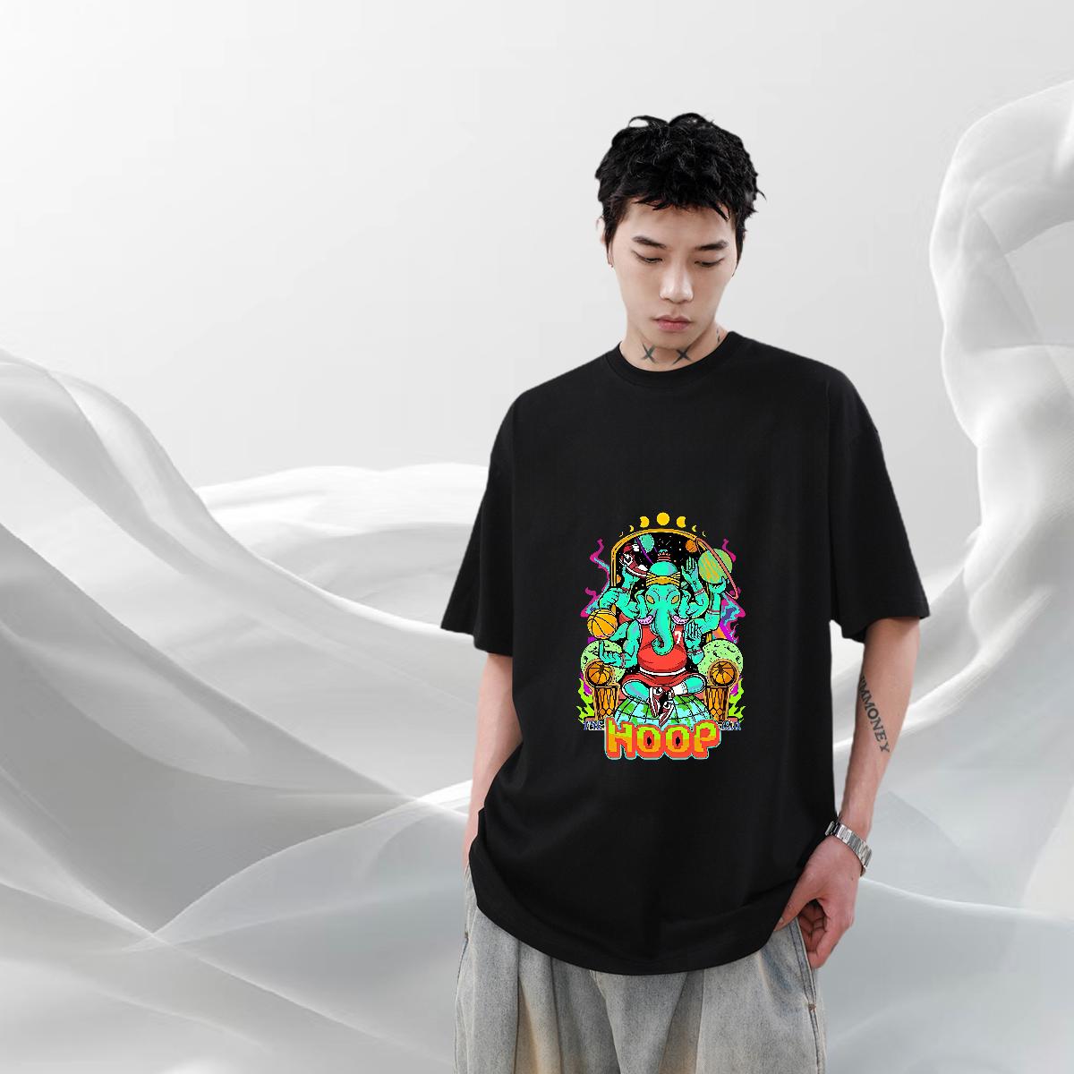 New Arrival T shirt DIY Anime Men Clothes T-Shirt Casual Beach Cotton O Neck Short Sleeves Popular Tee Shirt