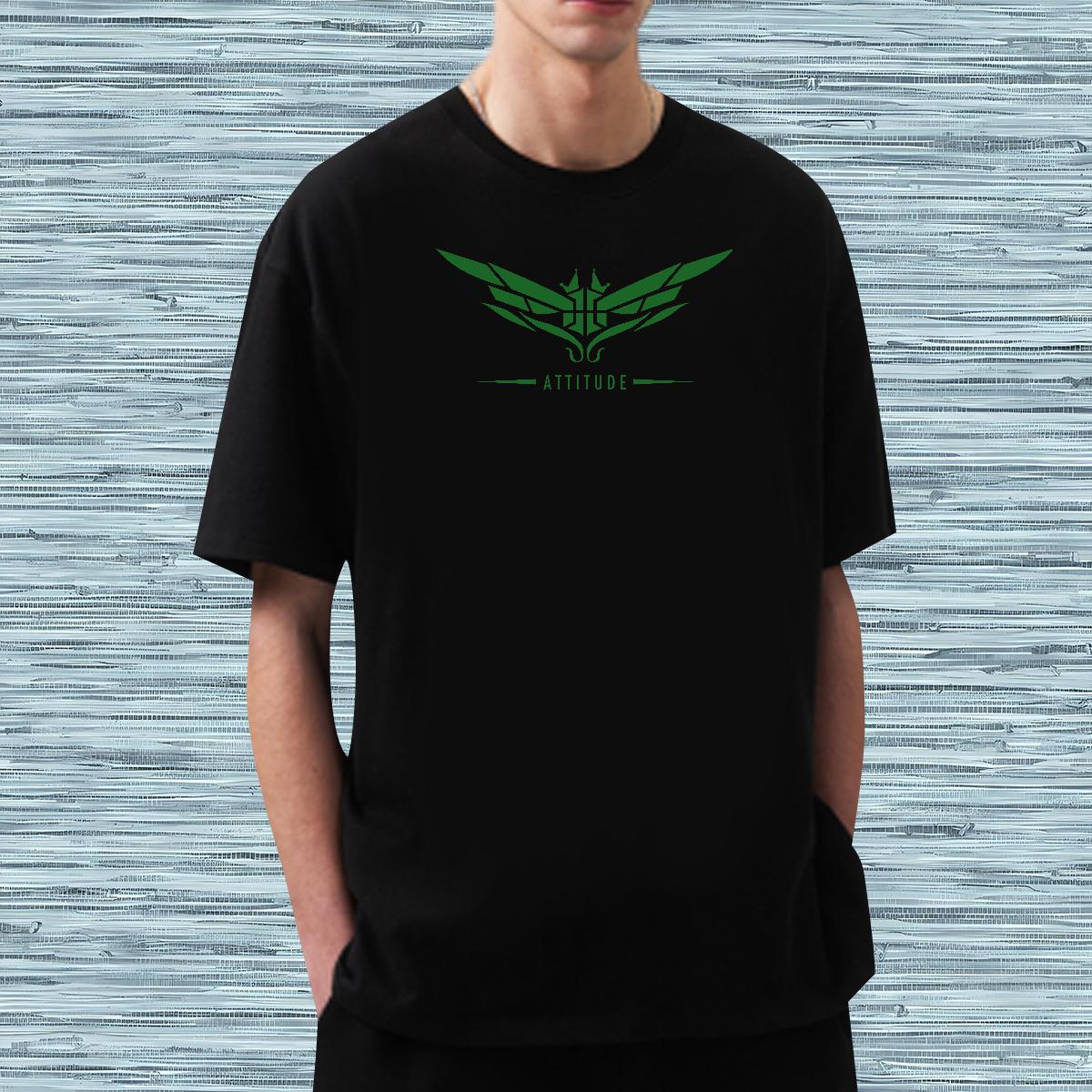 Loose Men Clothes T-Shirt Wing 100% Cotton 230g Breathable Crew Neck Street Men T Shirts Custom Printing Fashion Tees Shirts