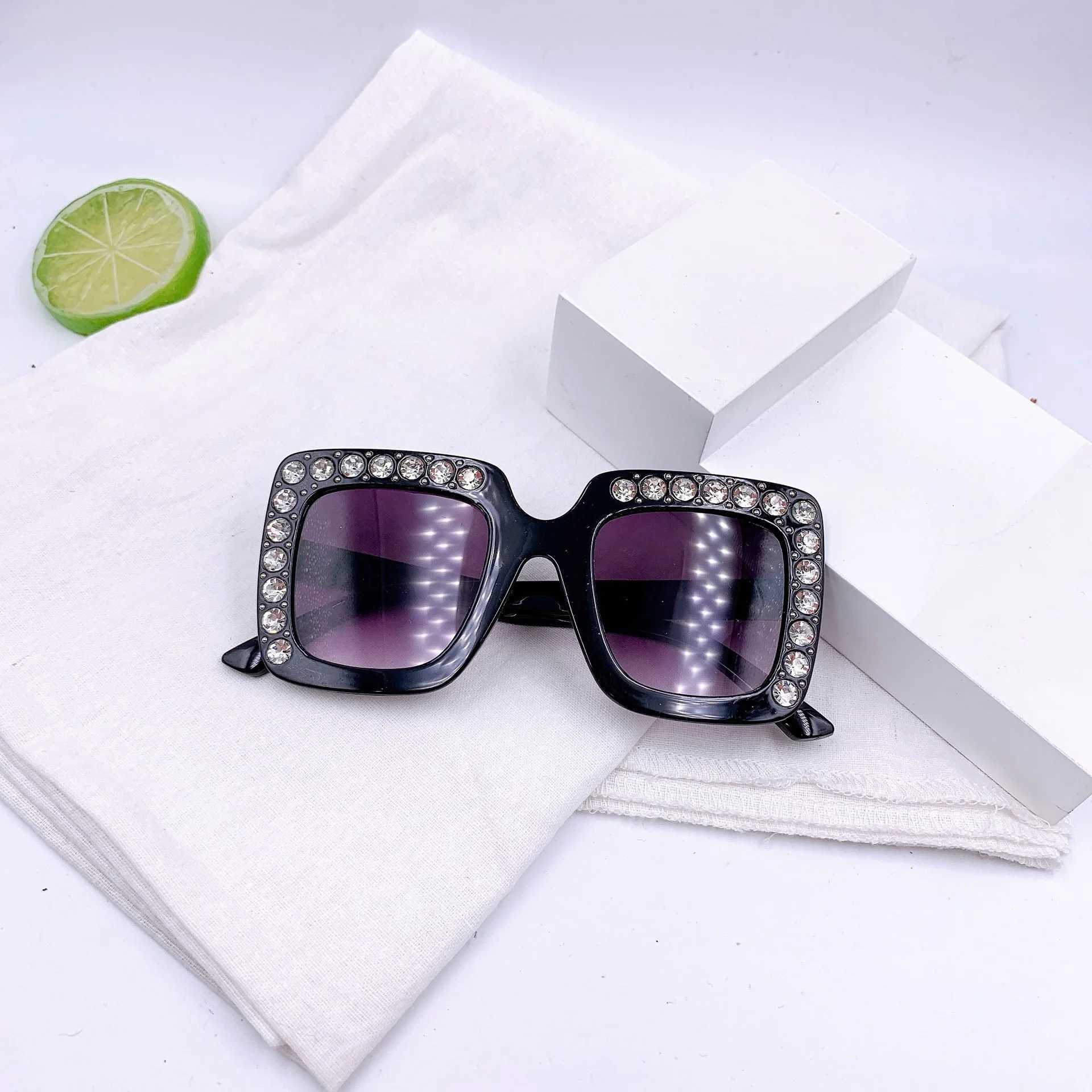Sunglasses New frame square fashion trendy children street shot with glasses Childrens personalized outdoor sunshade sunglasses