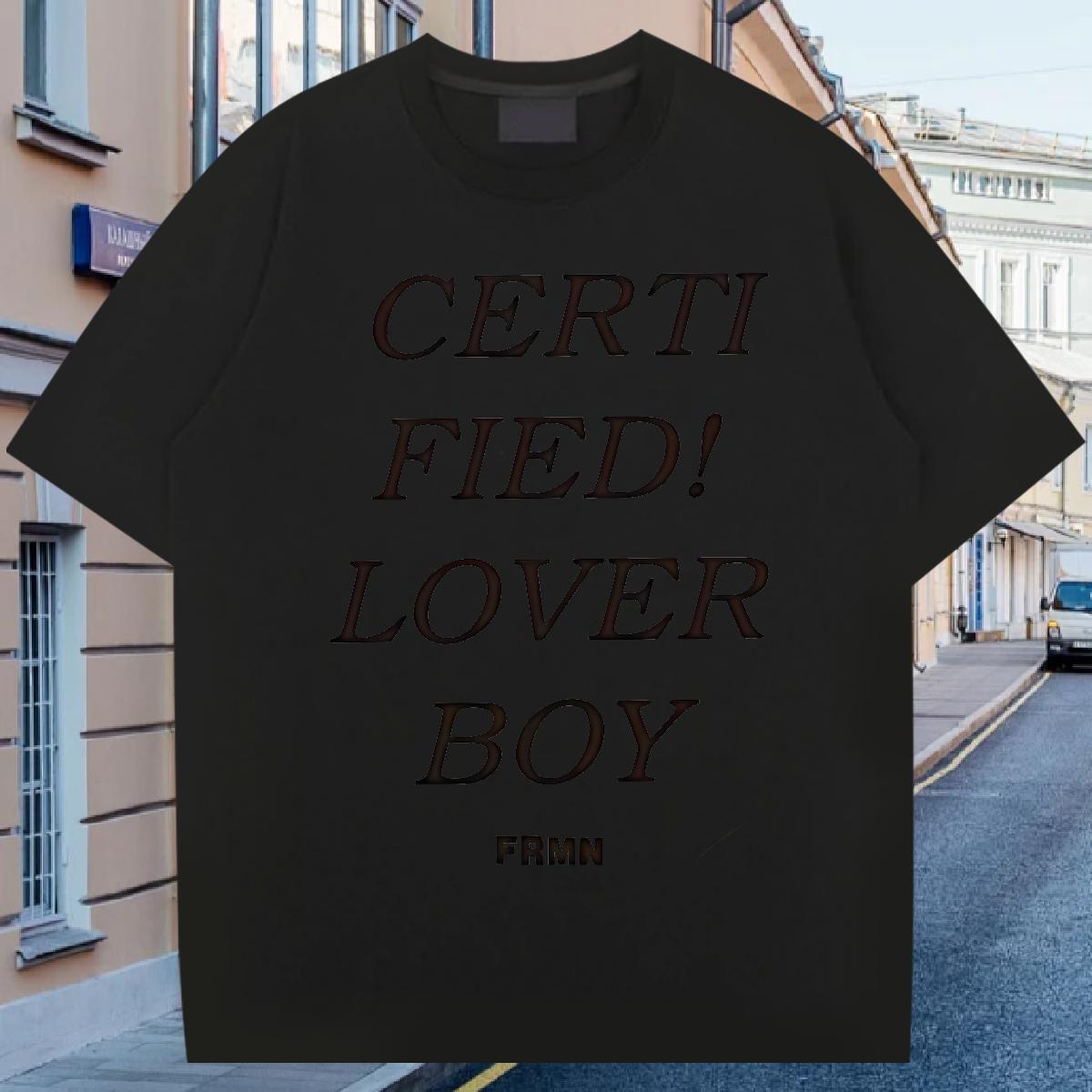 2024 DIY T-Shirts for Men fashion 100% Cotton 230g Graphic Casual Men Tees O-Neck Short Sleeve Cotton High Quality