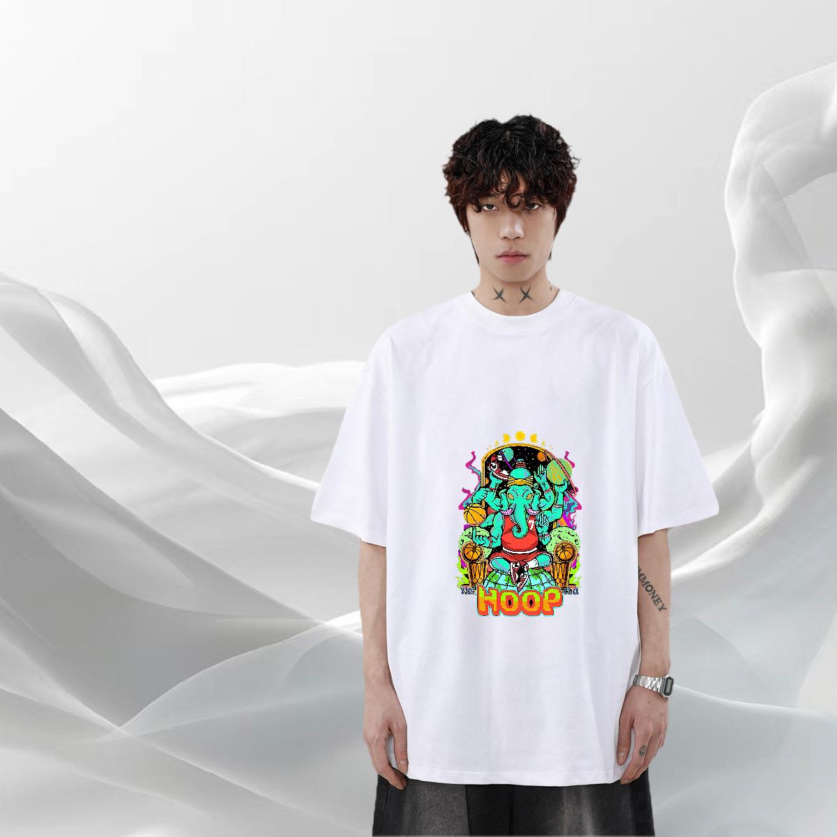 New Arrival T shirt DIY Anime Men Clothes T-Shirt Casual Beach Cotton O Neck Short Sleeves Popular Tee Shirt