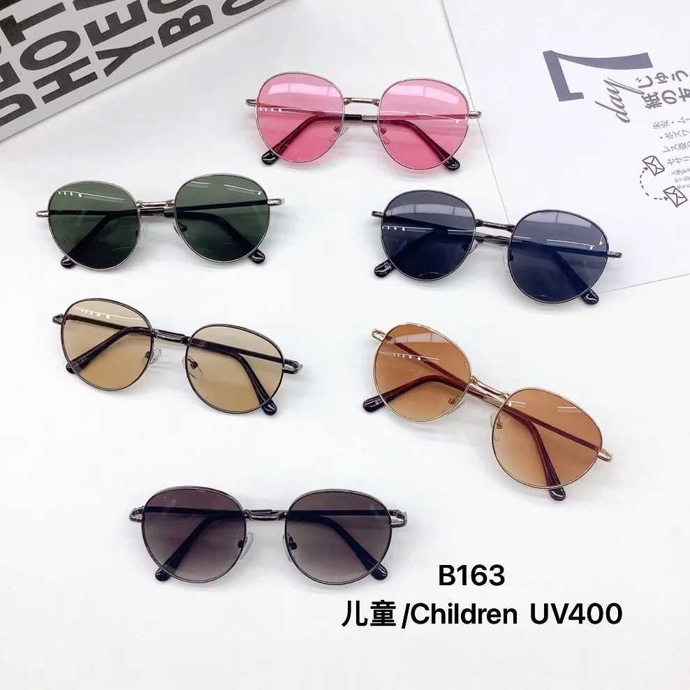 Sunglasses version of fashionable childrens sunglasses metal frame baby sunshade sunglasses for travel new UV resistant eye