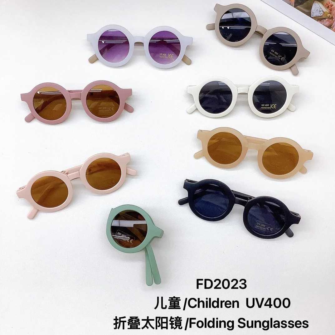 Sunglasses New Folding Childrens Fashion Baby Boys Girls Sun And UV Protection Sunglasses