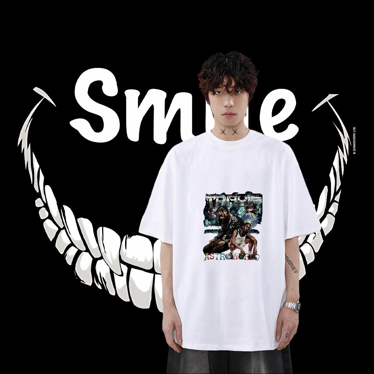 Comfortable Men Tops Tees Cotton Breathable Short Sleeve Hip Hop Men T Shirts DIY Printed Fashion Wear