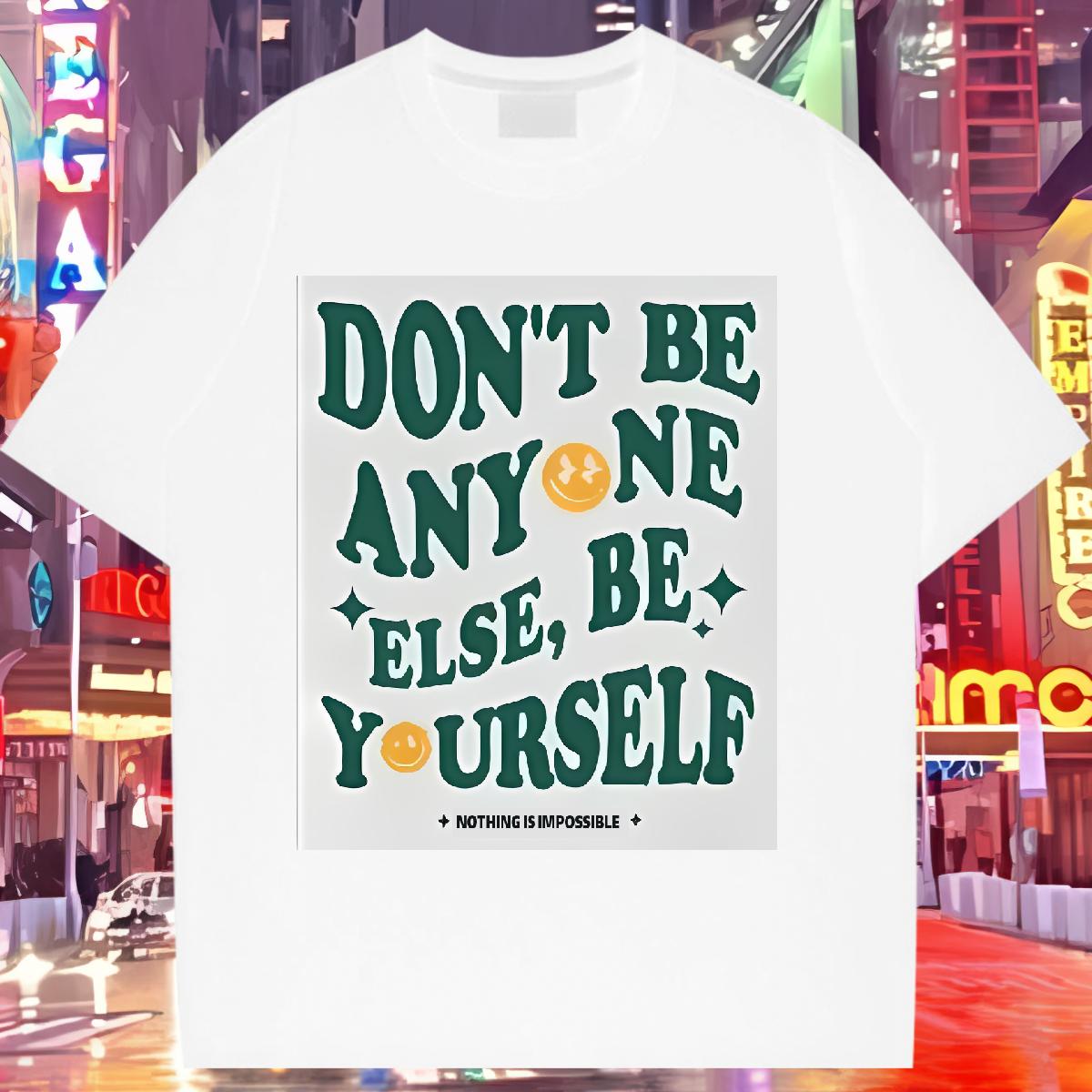 2024 Casual T-Shirts for Women Cotton Breathable Soft nothing is impossible 100% Cotton 230g Sport Lady T shirt Anime Wholesale Wear