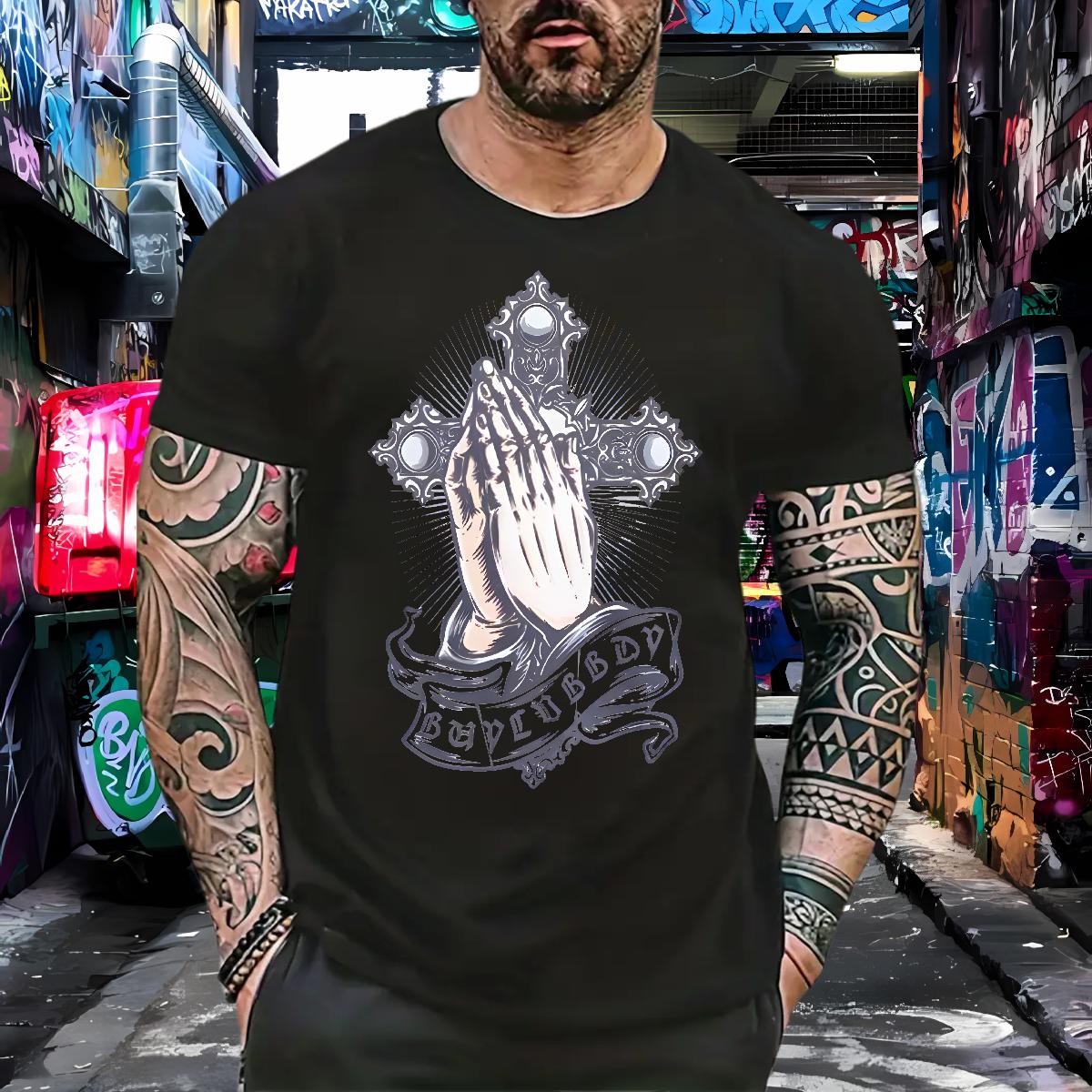 2024 DIY Men T Shirts CY240709131-PR 230g 100% Cotton Floral Print Hip Hop Street Tshirt for Man Woman Cotton Breathable Short Sleeve Loose Fit