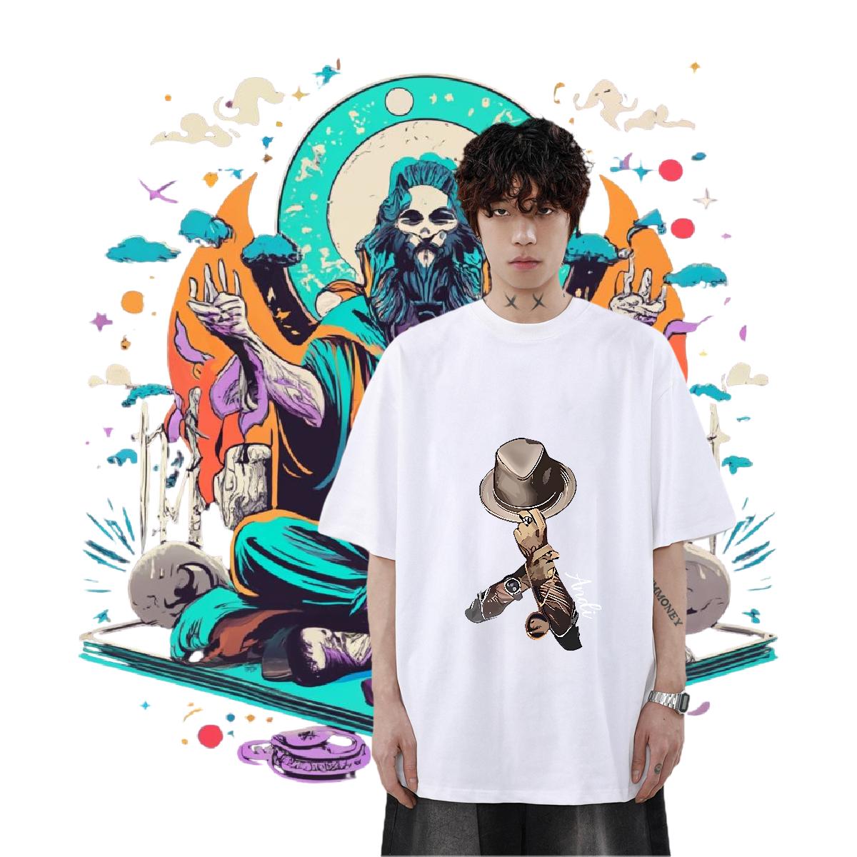 Fashion T-Shirts for Men DIY Printed Tshirt for Man Woman Sport 180g Cotton High Quality Clothes