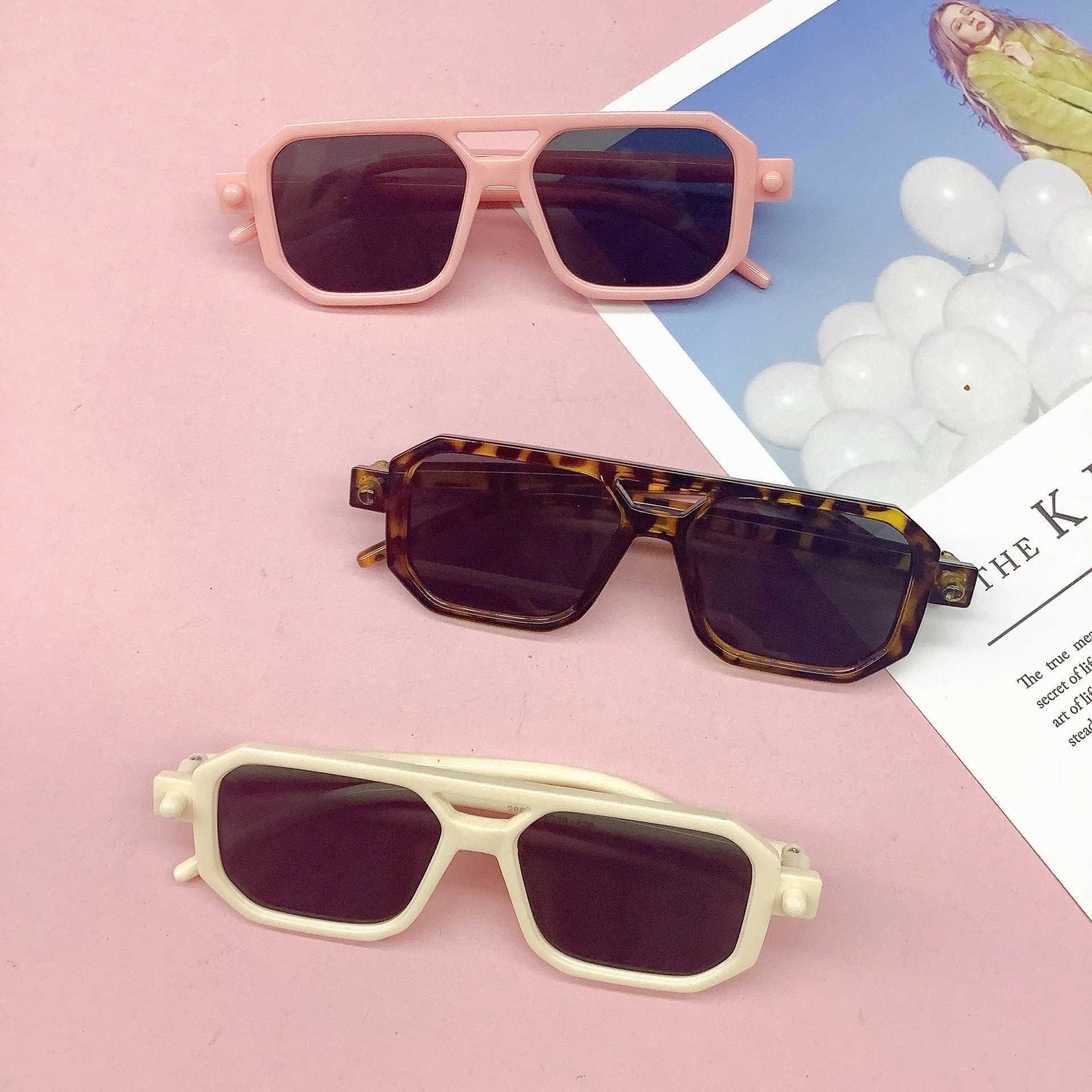 Sunglasses Fashion double-beam childrens sunglasses version travel modelling baby sunglasses trend sunglasses