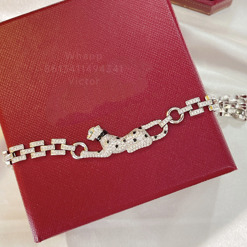 panthere necklace for women designer for man diamond Emerald Gold plated 18K luxury diamond Aristocratic fashion jewelry classic style anniversary gift 005