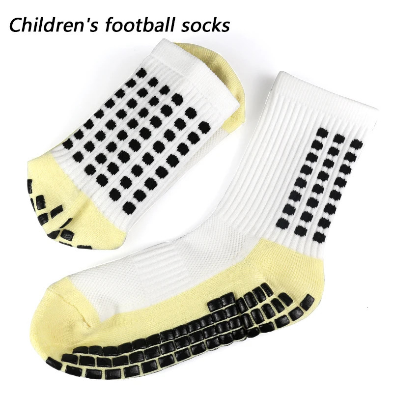 3 pairs 3439 children breathable sports soccer socks square silicone nonslip grip football calcetines hombre 240715