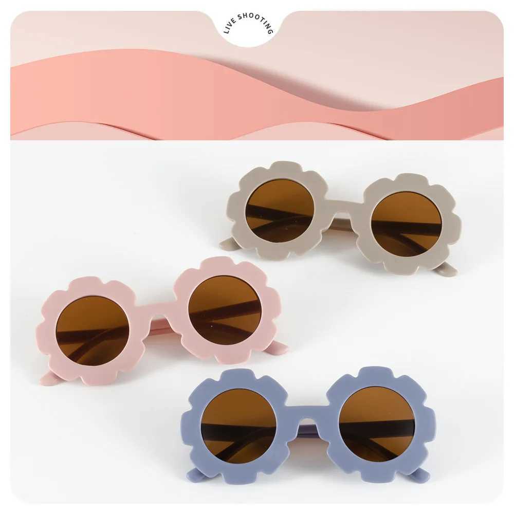 Sunglasses Childrens Sunglasses Multi color Optional Childrens Sunglasses Cute Sunflower Glasses Straight