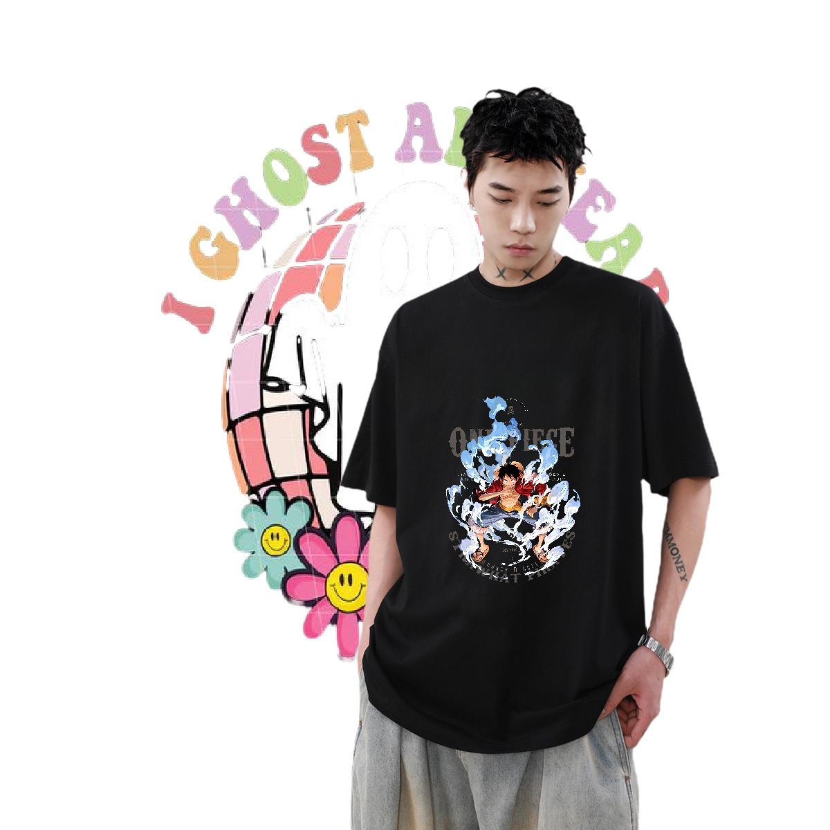 Fashion New Man T Shirts Black Oversized Men Tees Street Casual Short sleeve Cotton Soft Cool Tees Shirts