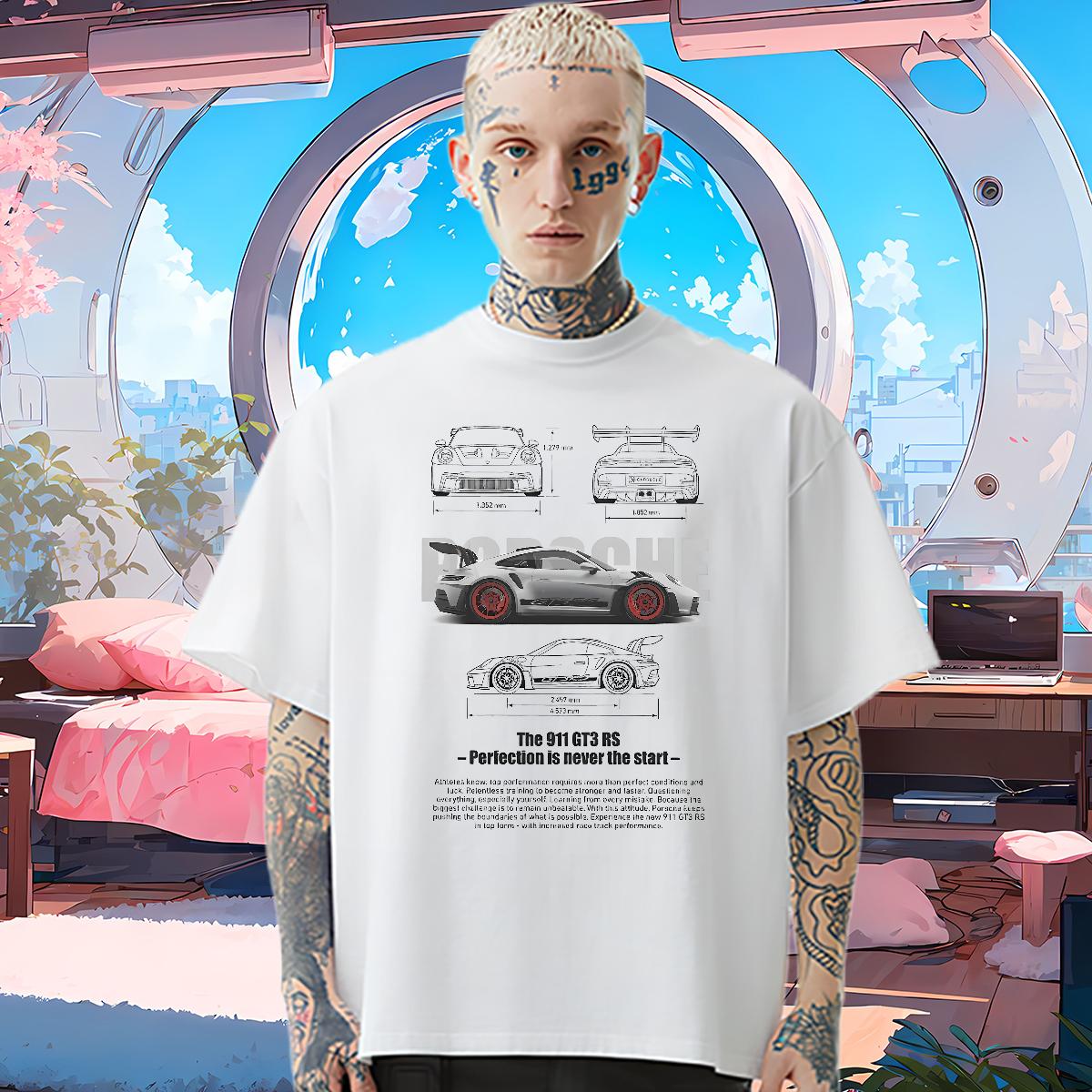 Customized T-Shirts fashion 100% Cotton 230g Custom Printing Tshirts Summer Casual Crew Neck Cotton Breathable High Quality Tops Shirt