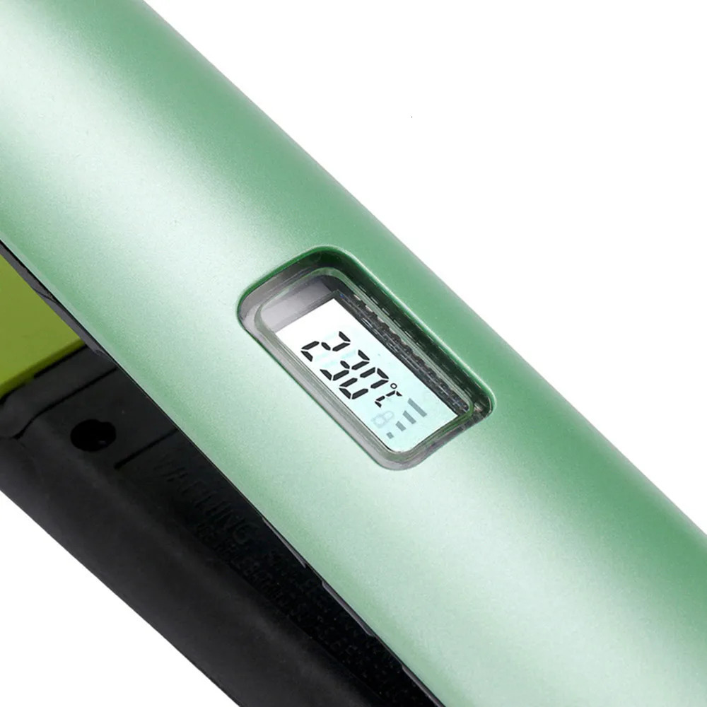 S9960 Hair Straightener 1.25 Inch Ceramic Flat Iron LCD Digital Controls Shine Keratin Styling Tools 240713