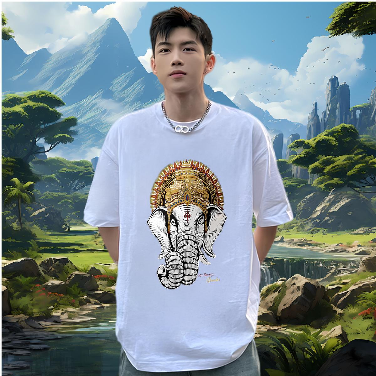 Designer Man T Shirts Home Outdoor Cotton O Neck Short Sleeves Men Tshirts New Arrival Cartoon Printing S-3XL Clothes