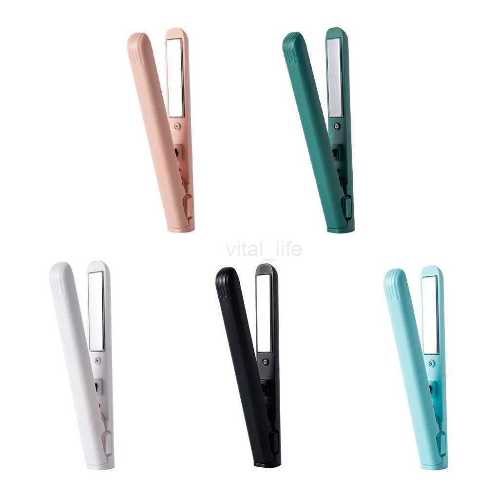 USB Portable Cordless Hair Straightener Curler Easy To All Hair Types USB Rechargeable Curling IronCL240716