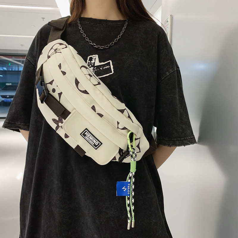 chest bag mens trendy cross body bag women sports small body bags ins trendy new waist bag single shoulder bag womens small backpack
