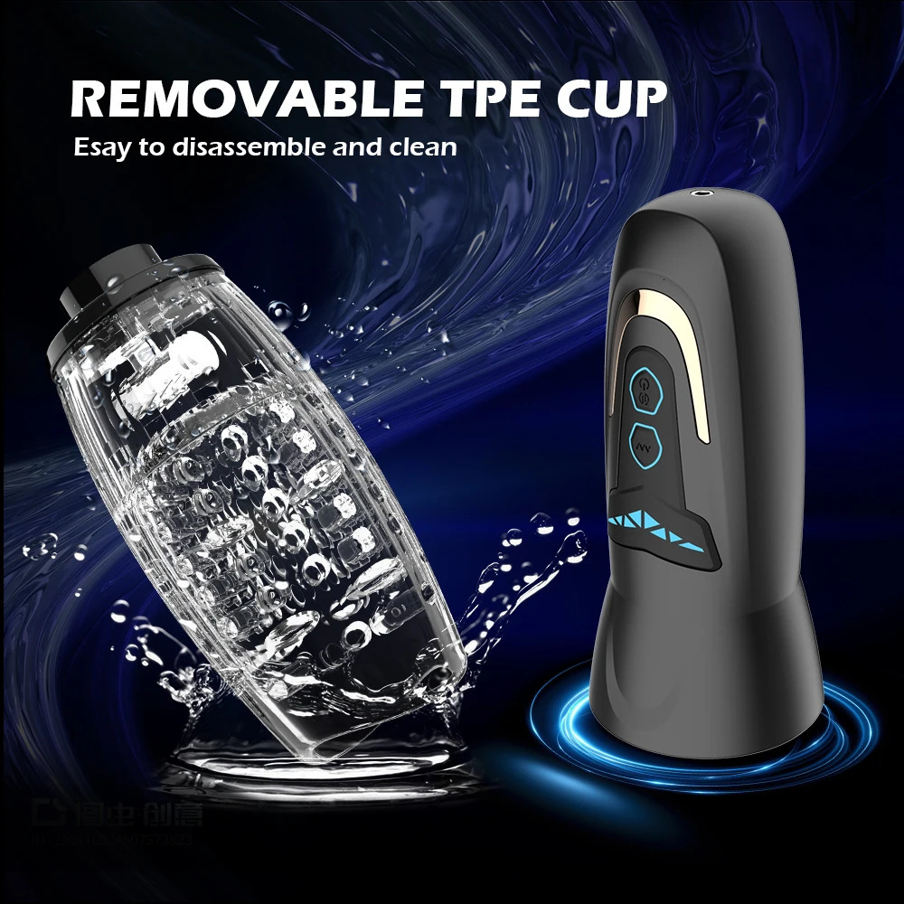 Automatic Electric Piston Rotating Sucker Male Blowjob Masturbator Cup Vagina Dildo Real Oral Vibrator Sex Toys for Men Machine 240711