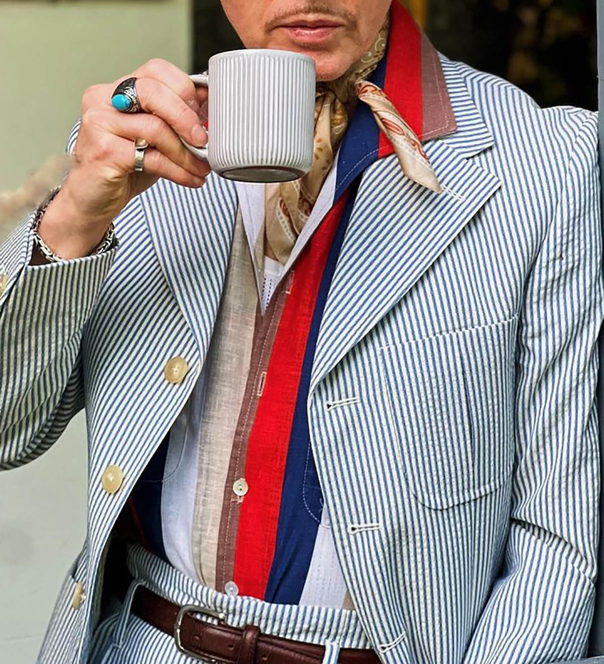 Striped Print Men Wedding Suits 2 Pieces Custom Made Notched Lapel Wedding Tuxedos For Business Groom Wear Party Birthday