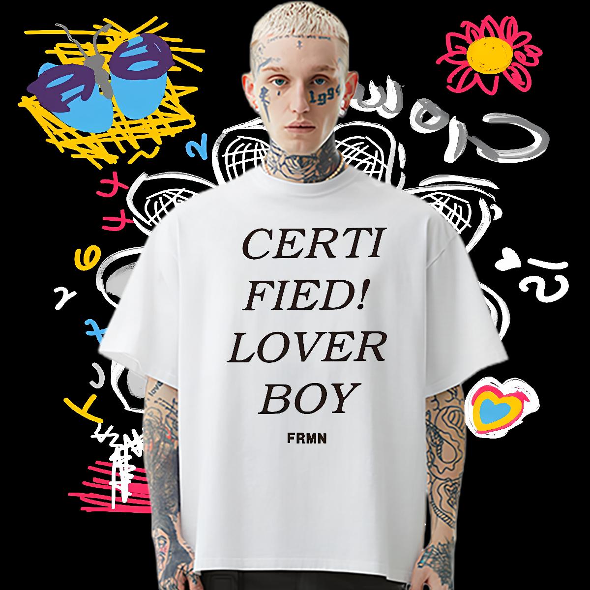 Custom T Shirt For Man fashion 230g 100% Cotton Custom Cartoon Home Outdoor Tshirt for Man Woman Short sleeve Cotton Soft Loose Fit